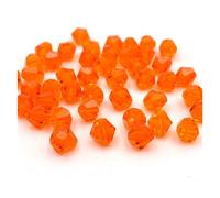 Cuentas de cristal bicono 3/4/6 mm, cuentas vidrio, espaciadoras sueltas for hacer joyas, pulseras, collares, accesorios DIY para pulseras de amistad(Color-07,4mm(about 90pcs))