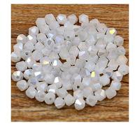 Cuentas de cristal chapadas en color AB rojo rosa 4 mm, nudo lazo bicono, diadema, borla, accesorios joyería, aretes, pulseras(Picture color-22)