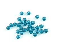 Cuentas de cristal facetadas de 3 mm, cuentas redondas sueltas para hacer joyas y cortinas, azul circón, 1500 piezas