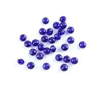 Cuentas de cristal facetadas de 3 mm, cuentas redondas sueltas para hacer joyas y cortinas, azul oscuro, 1500 piezas