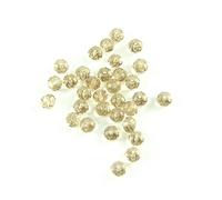 Cuentas de cristal facetadas de 3 mm, cuentas redondas sueltas para hacer joyas y cortinas, coñac, 1500 piezas