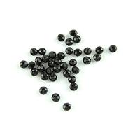Cuentas de cristal facetadas de 3 mm, cuentas redondas sueltas para hacer joyas y cortinas, negras, 1500 piezas