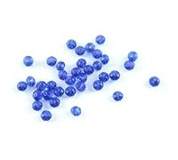 Cuentas de cristal facetadas de 3 mm, cuentas redondas sueltas para hacer joyas y cortinas, zafiro, 1500 piezas