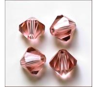 Cuentas de cristal, Paquete de 400 cuentas vidrio bicono varios tamaños multicolores for la fabricación joyas(Water Red,6MM 400pcs)