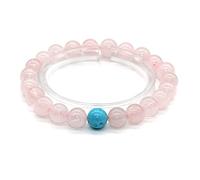 Cuentas de cuero hechas a mano, cuentas redondas de 8 mm, pulsera elástica de ónix, joyería de ojo de tigre, AA00305009902, 17,5 cm