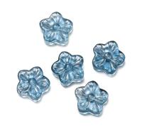 Cuentas de flores 10 cuentas de flores cristal cinco pétalos Para manualidades