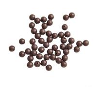 Cuentas de goma suave para pesca de carpas, redondas, flotantes, resistentes al desgaste, protectores de línea de aspecto natural, aparejos terminales, 6 mm, 8 mm, negro (6 mm, marrón)