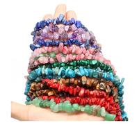 Cuentas de grava irregulares, piedra natural, malaquita, gema, for hacer joyas, collares y pulseras, 16 pulgadas(Random Beads,10pcs(approx.16IN))