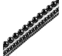 Cuentas de hematita de piedra natural, cuentas redondas sueltas de 3 mm, 4 mm, 5 mm, 6 mm, 8 mm, 10 mm, 12 mm, accesorios para hacer joyas, collares y pulseras, 3 mm, 131 unidades