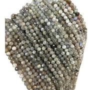 Cuentas de joyería DIY Cuentas espaciadoras de piedra cuarzo crustal semilla pequeña suelta, 2, 3, 4MM, cuentas gemas naturales facetadas en bIanc0 y negro for fabricación joyas