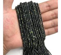 Cuentas de joyería DIY Cuentas espaciadoras de piedra cuarzo crustal semilla pequeña suelta, 2, 3, 4MM, cuentas gemas naturales facetadas en bIanc0 y negro for fabricación joyas