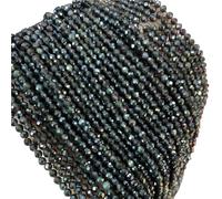 Cuentas de joyería DIY Cuentas espaciadoras de piedra cuarzo crustal semilla pequeña suelta, 2, 3, 4MM, cuentas gemas naturales facetadas en bIanc0 y negro for fabricación joyas