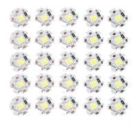 Cuentas de lámpara LED, 20 piezas de 5 V 5 W con placa de aluminio para una gestión óptima del calor y luz brillante para profesionales o para conjuntos de iluminación de bricolaje (5 V-5 W blanco