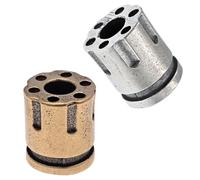 Cuentas de latón para cuchillos, cuentas de paracaídas de barril antiguo EDC, llaveros de pulsera para hombre, colgantes hechos a mano (oro plateado)