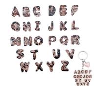 Cuentas de Letras de Acrílico 26 Piezas para Hacer Bisutería Manualidad | Abalorios para Hacer Pulseras para Principiantes Niños Adolescentes Adultos Estudiantes Taller Escolar Cumpleaños