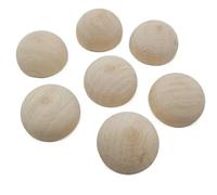 Cuentas de madera redondas, Cuentas de madera divididas sin terminar, naturales, 10-50 mm, paquete 100(20MM)