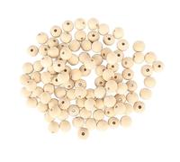 Cuentas de Madera sin Terminar, 200 Piezas Llamativas Cuentas Sueltas de Madera para Hacer Manualidades