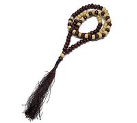 Cuentas de oración musulmanas Tasbih 99 AMN-283 Islam de dos tonos de color de madera Rosario Misbaha Cuentas de religión islámica Eid Ramadán regalo, 8 mm., Madera, Sin gemas.