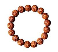 Cuentas de oración, pulseras de cuentas, Bodhizi tallado Pixiu, cadena de mano de un solo bucle, moda Feng Shui que trae riqueza, pulsera de cuentas de Buda for meditación de yoga, brazalete de cuenta