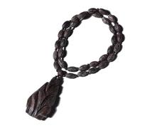 Cuentas de oración, pulseras de cuentas, cuentas de Buda de madera de águila natural, pulsera de cuentas de madera tibetana for meditación, yoga, pulsera de cuentas de Buda unisex, joyería artística(G