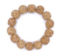 Cuentas de oración, pulseras de cuentas, pulsera de cuentas de Buda Bodhi de cinco ojos y seis eslabones naturales, pulsera de cuentas de oración de semillas originales Bodhi, pulsera decorativa for h