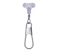 Cuentas de pesca Conector cruzado ovalado de 3 vías con doble agujero para línea de pesca de agua salada, accesorios de aparejos, piezas de caja de aparejos, 30 piezas (A)
