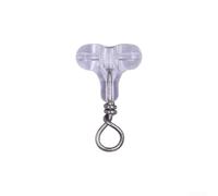 Cuentas de pesca Conector cruzado ovalado de 3 vías con doble agujero para línea de pesca de agua salada, accesorios de aparejos, piezas de caja de aparejos, 30 piezas (B)