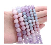 Cuentas de Piedra Morada Morada Natural para Joyas Que Hacen Collar de Bricolaje Accesorios de Cuentas espaciadoras Sueltas