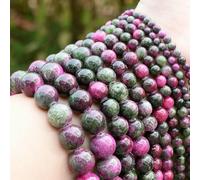 Cuentas de piedra natural de 4, 6, 8 y 10 mm: aguamarina, lava, turquesa, ágata, cuarzo, jaspe, cristales, para hacer joyas, collares, jades, 8 mm, 45 a 46 unidades.