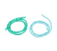 Cuentas de piedra sueltas redondas planas AAA Calidad azul azul Turquesa y Malay Jade Beads para joyas que hacen 4x2 mm 160 perlas por hebra