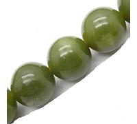 cuentas de piedras naturales para hacer bisuteria, perlas Piedra para pulseras perlas collares, 5 hebras en el interior, Canada jade 6mm