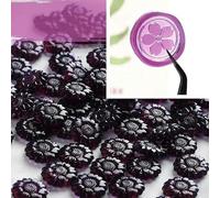Cuentas de sello de cera de colores variados, Paquete De 100 Cuentas Sello Cera Girasol Multicolor for Sellado Boda Sobre 007(Purple)