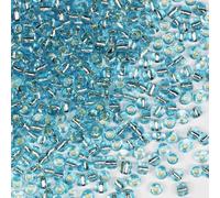 Cuentas de semillas a granel, 110 gramos, alrededor de 1600 unidades, cuentas de cristal azul cielo 6/0 de 4 mm para hacer aretes, pulseras, colgantes, joyas de cintura, cuentas de semillas hechas a