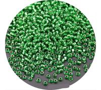 Cuentas De Semillas Cuentas de arroz vidrio 1,5 mm, 2, 3,0 y 4, joyería hecha a mano cuentas ropa Para Bordado(Color 24,3.0mm 10g 400pcs)