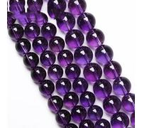 Cuentas de topacio azul claro natural Cuentas sueltas de cristal craquelado azul para hacer joyas Pulseras Collares de mujer 4-12 mm-7A Amatistas, 8 mm 46 a 48 piezas