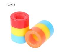 CUENTAS DE TRENZA DE CABELLO DE RESINA COLORIDA ANILLOS BRAZALETE HERRAMIENTAS DE DECORACIÓN DE BELLEZA PARA EL CABELLO ACCESORIOS 100 UNIDS PARA UNA DECORACIÓN DE CABELLO CON