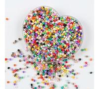 Cuentas de tubo cristal, cuentas espaciadoras, 0.35 oz y .098 in, semilla vidrio varios colores for hacer joyas bricolaje, trabajo con agujas, accesorios costura for prendas vestir(20)