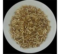 Cuentas de tubo de cristal, espaciador, 0.35 oz/paquete de varios tamaños, cuentas checas doradas for hacer joyas, bordado, accesorios de costura DIY(4.0mm)