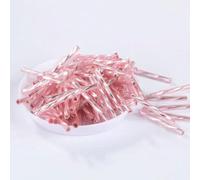 cuentas de tubo de vidrio, Espaciador, 36 unids/lote, 2,5mm x 25mm, cornetas de checo, 0/8 semillas for la fabricación de joyas, accesorios de costura de prendas DIY for mujer(05 Lila Color)