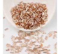 cuentas de tubo de vidrio, Espaciador, 600/900 piezas 2x4,0 mm 2x6 Charm checo cilíndrico for la confección de vestidos cristal DIY Nuevo(Champagne,2x6mm 600pcs)