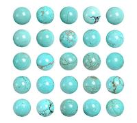 Cuentas de turquesa natural para hacer joyas, cuentas de piedra sueltas para pulseras, collares, aretes, cuentas de joyería turquesa verde a granel, 45 cuentas naturales de 8 mm con vena de dragón