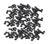Cuentas De Vidrio Para Pulseras - 50 Piezas De Joyería, Cuentas Para Hacer Collares De Bricolaje Negro | Colgantes Espaciadores Redondos Para Niños, Adolescentes, Adultos, Artistas, Aficionados, Talle