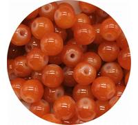 Cuentas de vidrio redondas de 4,0 mm, 6 mm, 8 mm y 10 mm, espaciadoras sueltas para hacer joyas, dijes, pulseras, collares, accesorios (30 unidades, 05-8 mm)