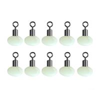 Cuentas deslizantes de pesca con pivotes para correr aparejo de contabilidad uso en conjuntos de aparejos de polea y configuraciones de aparejo flotante deslizante en pesca de carpa (10 piezas de 8 x