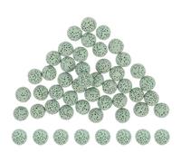 Cuentas Difusoras de Aromaterapia 39 Piezas de Piedra Volcánica | Absorción de Aceites Esenciales, Fragancia para Aire, Uso en Coche y Otros Espacios, Color Verde Claro
