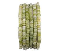 Cuentas espaciadoras de jade natural de Taiwán, semipiedras semipreciosas sueltas para hacer joyas, 4 mm x 2 mm, 38 cm