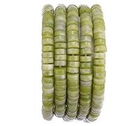 Cuentas espaciadoras de jade natural de Taiwán, semipiedras semipreciosas sueltas para hacer joyas, 6 x 3 mm, 38 cm