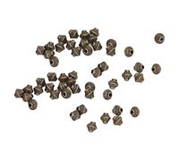 Cuentas Espaciadoras Sueltas, 100 Piezas Cuentas Espaciadoras Tibetanas Color Bronce Aleación de Zinc Ampliamente Aplicable Cuentas Espaciadoras de Bronce para Pulseras DIY Fabricación de Joyas Artesa