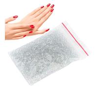 Cuentas esterilizadoras, cuentas esterilizadoras de bola de vidrio transparente, herramientas de belleza para uñas, accesorios de salón de uñas, equipo de arte de uñas