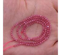 Cuentas Facetadas Pequeñas, Piedra Natural, Obsidiana, Pirita, Cuarzo Rosa, Amatistas Para Fabricación De Joyería, Pulsera DIY, Collar, Regalo Para Mujer,rubelita,3mm